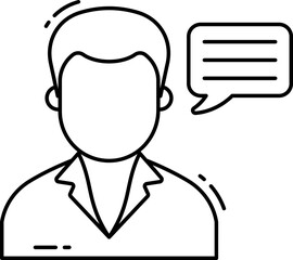 consulting illustration on a white background     