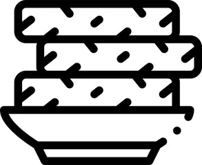 cutlets illustration on a white background    