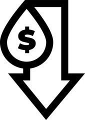 drop illustration on a white background     