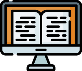 ebook illustration on a white background     