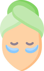eye patch illustration on a white background     