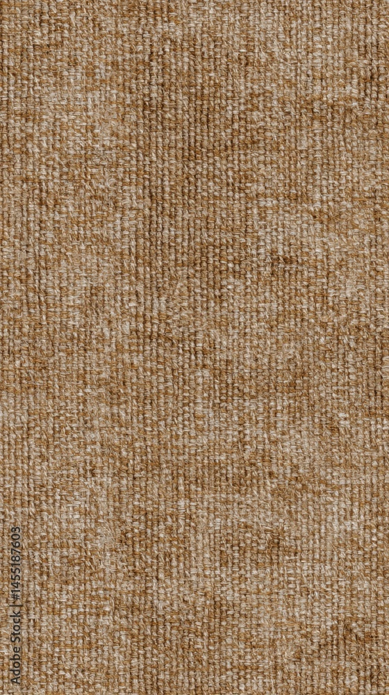 Poster textured backdrop featuring tan woven fabric in a macro view, showcasing textile details and rough p