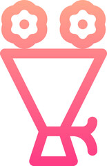 flower bouquet illustration on a white background     