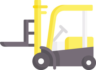forklift illustration on a white background    