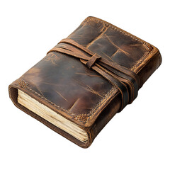 A Leather Bound Sympathy Journal Isolated on Transparent Background