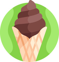 ice cream illustration on a white background     
