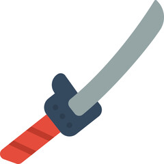 katana illustration on a white background     