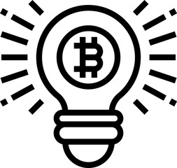 light bulb illustration on a white background     