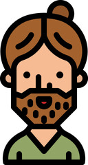 man illustration on a white background    