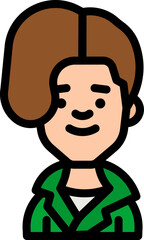 man illustration on a white background    