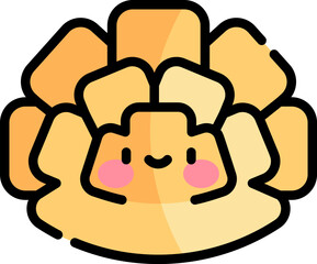 mango illustration on a white background     