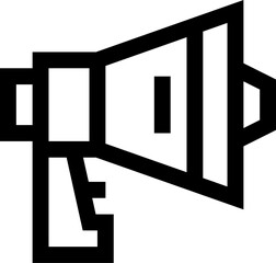 megaphone illustration on a white background     