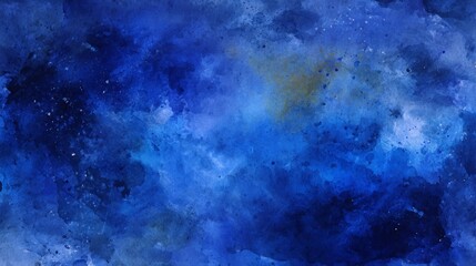 Obraz premium Deep blue watercolor background