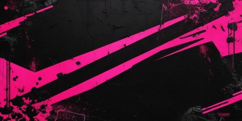 Abstract Neon Frame with Bright Pink Grunge Texture Background for Banners and Wallpapers