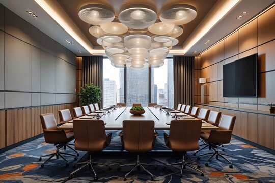 Optimized Conference Room Design for Interactive Workspaces Boosting Productivity and Team Collaboration