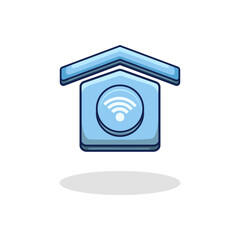 Vector illustration of a smart home with connected devices representing modern home automation and IoT technology Scalable vector format perfect for apps websites presentations and infographics