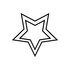 Obraz premium Star clip art design on plain white transparent isolated background for card, shirt, hoodie, sweatshirt, apparel, card, tag, mug, icon, poster or badge