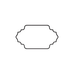 Frame clip art design on plain white transparent isolated background for card, shirt, hoodie, sweatshirt, apparel, tag, mug, icon, poster or badge