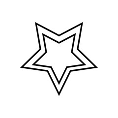 Fototapeta premium Star clip art design on plain white transparent isolated background for card, shirt, hoodie, sweatshirt, apparel, card, tag, mug, icon, poster or badge