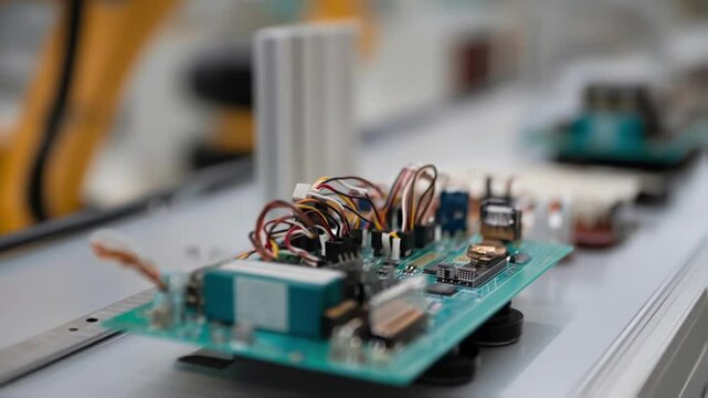 Robots assembling complex electronic devices showcasing the capability of automation to handle intricate manufacturing tasks.