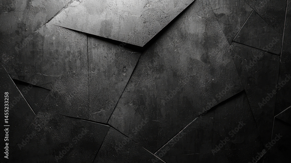Poster an abstract 4k 3d polygonal background with a realistic aesthetic presents a stunning side view of d