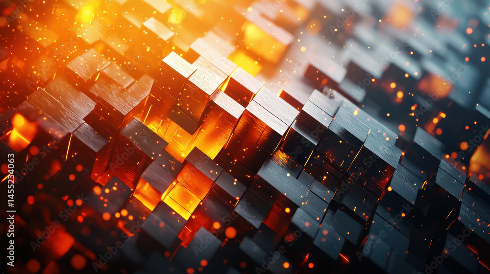 Poster a mesmerizing 4k 3d background featu modern graphics and realistic textures, captured from a side an