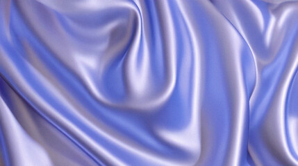 Elegant Draped Light Blue Satin Fabric Texture