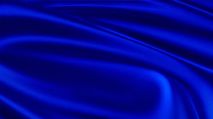 Abstract Blue Silk Fabric Drape Texture Background