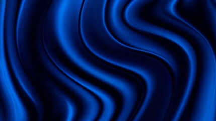 Abstract Draped Blue Silk Fabric Texture Background