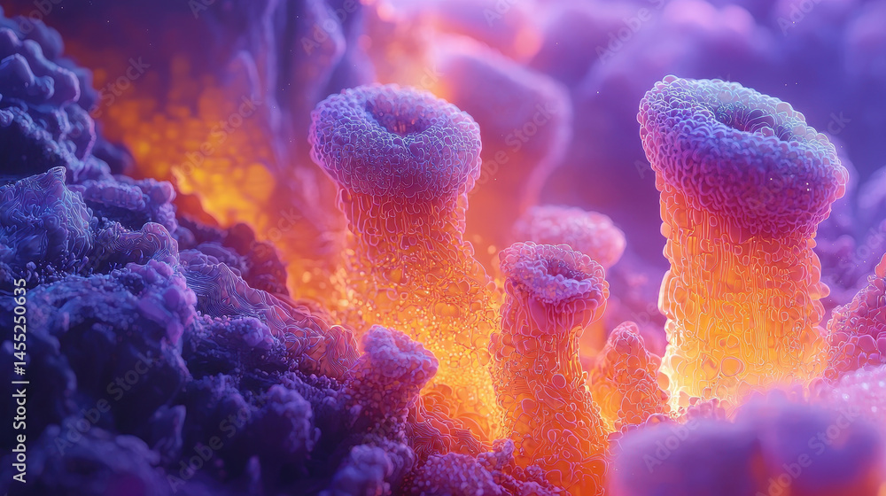 Poster kenmima 3d background shows vibrant coral visuals in realistic 4k resolution from a captivating side