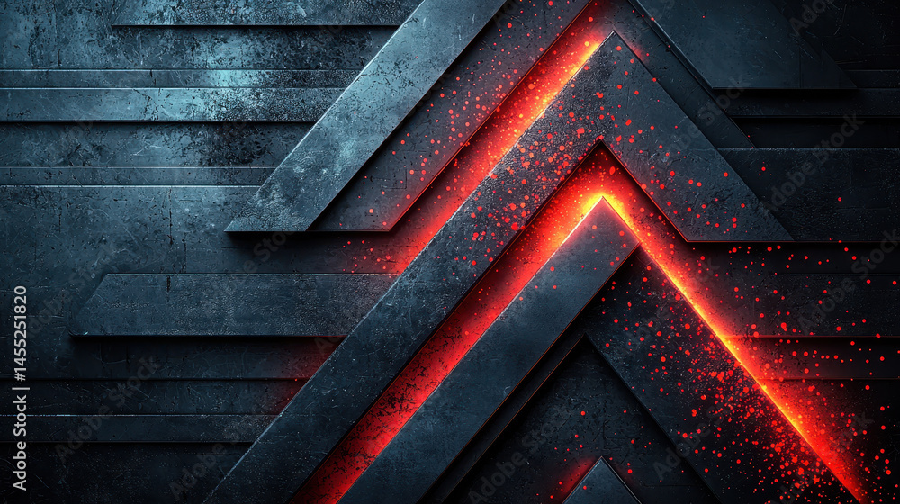 Poster a realistic 4k rende features a side angled 3d triangular design in kenmima style, accented by vivid