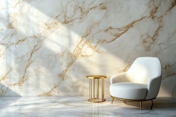 Elegant interior design showcasing a luxurious armchair.