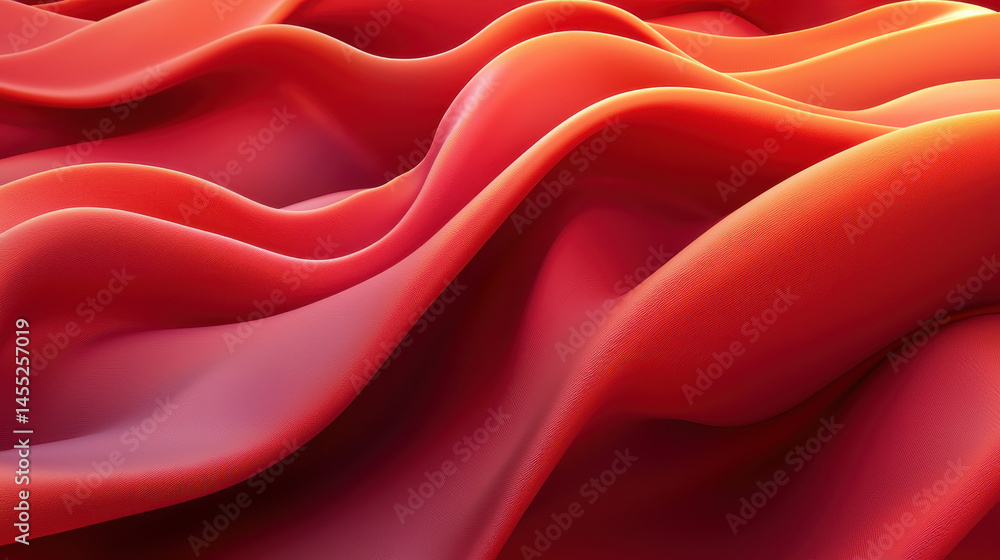 Poster a realistic 4k 3d rende of flowing organic waves creates a visually stunning abstract background gra