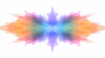 Kaleidoscopic explosion of colors, vibrant abstract artistic concept design