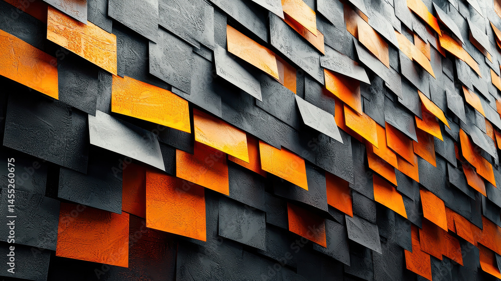 Poster a realistic 4k kenmima 3d background with creative interpretations showing an abstract arrangement o