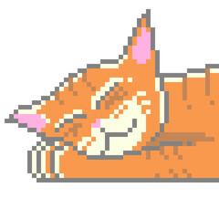Pixel Art Assets - A Sleeping Cat
