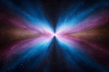 A Stunning Cosmic Nebula Displaying Vibrant Blue Pink and Brown Hues in a Starry Night Sky Background