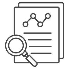 Analysis  Icon Line Element For Design