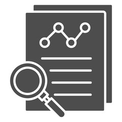 Analysis  Icon Glyph Element For Design