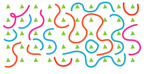 Fun colorful scribble background for Cards, Posters, Flyers, Discs. Editable Background with Clipping Mask. Vector.