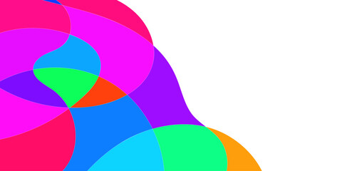 Vector Background of colorful liquid and fluid for summer collection