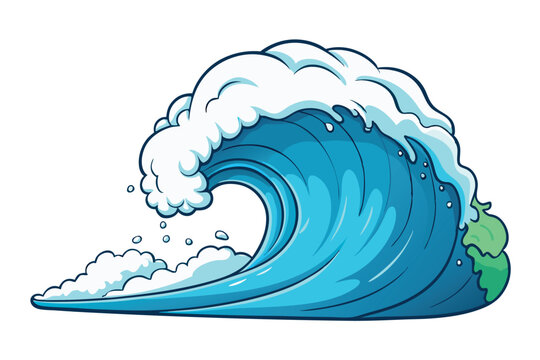 The legendary Teahupoo wave in full force, creating a perfect barrel for surfing enthusiasts, highlighted by vivid blue water and a pristine sky