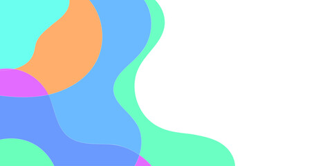 Vector Background of colorful liquid and fluid for summer collection