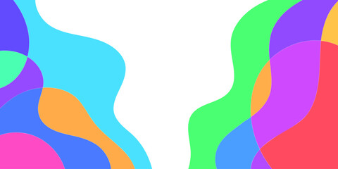 Vector Background of colorful liquid and fluid for summer collection