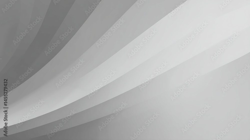 Poster grayscale abstract curved lines design