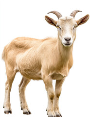 Obraz premium Isolated goat portrait capturing rural agriculture, showcasing unique natural details