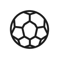 Fototapeta premium Soccer Ball Outline Design on Transparent Background Sport Icon Art