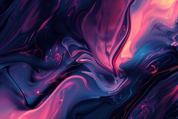 Obraz premium Bold AI brushstrokes in a swirling quantum abstract expressionist painting with modern color theory and electric hues.