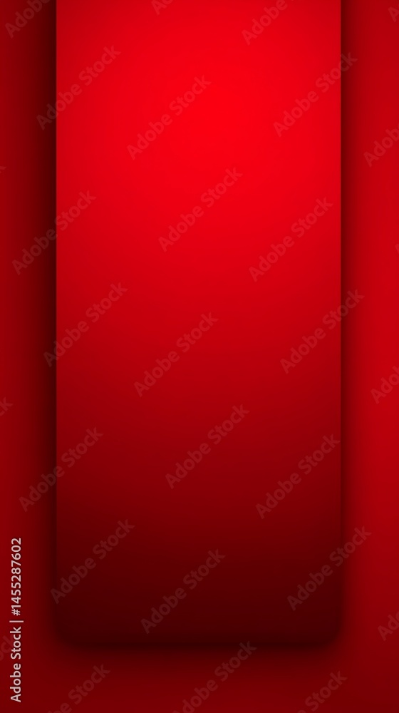 Poster red square inset within red square background