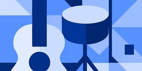 Vector Background of colorful with music theme, Cards, Posters, Flyers, Discs. Editable Background with Clipping Mask. Vector.